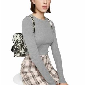 Wild Fable Heather Grey Long Sleeve Top NWT